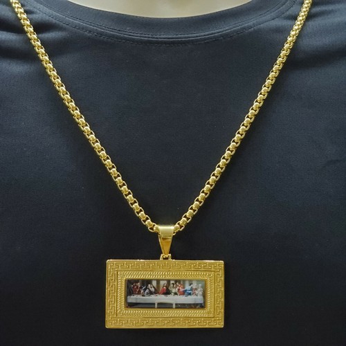 Stainless Steel 24K GP Last Supper 
