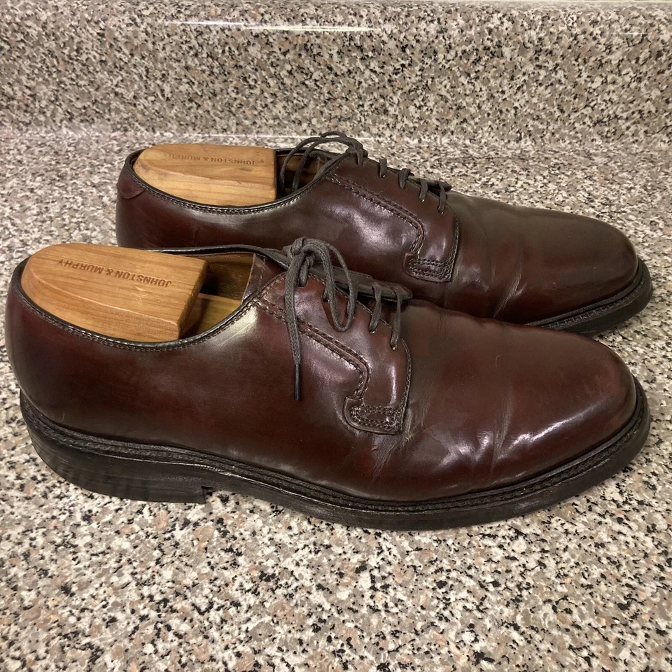 Bostonian 25734 Vintage Borgonha Biqueira Simples Blucher 8 EEE/E GUC - Imagem 3 de 4