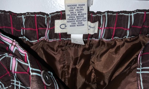 Cherokee Ski/Snow Pants Plaid Brown Unisex Size 7/8 - Picture 6 of 10