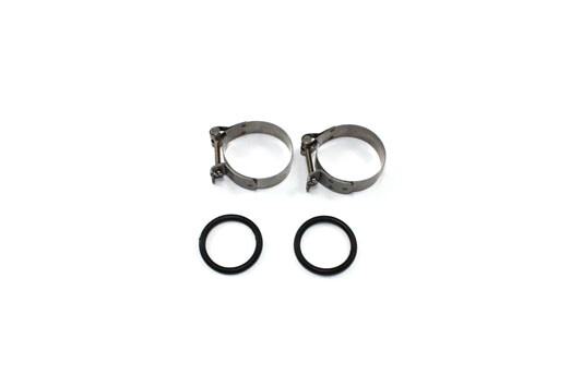 V-Twin Stainless Steel Intake Manifold Clamp Set With O-Ring For Harley FL FX XL 1955-1977