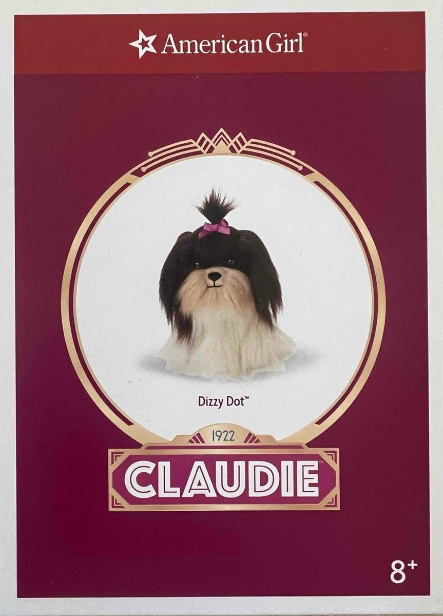 New American Girl Claudie Pet Dog Dizzy Dot~Plush Mixed Breed