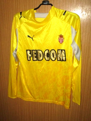 Maillot shirt jersey trikot ancien AS MONACO GARDIEN N° 1 2003-2004 ?? Jaune - Photo 1/4