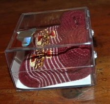 Iowa State Cyclones INFANT NEWBORN booties NEW in BOX Two Feet Ahead Christmas