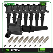 8x Ignition Coil & Iridium Spark Plug Kits For 2003-2014 Ford E-150 5.4L V8
