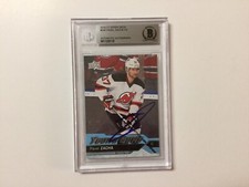 Pavel Zacha Signed Upper Deck UD Young Guns YG Card RC Slabbed Beckett BAS a