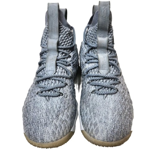 NIKE LeBron 15 City Series Sz 8 Wolf Grey/Metallic Gold 897649-005 - Picture 5 of 14