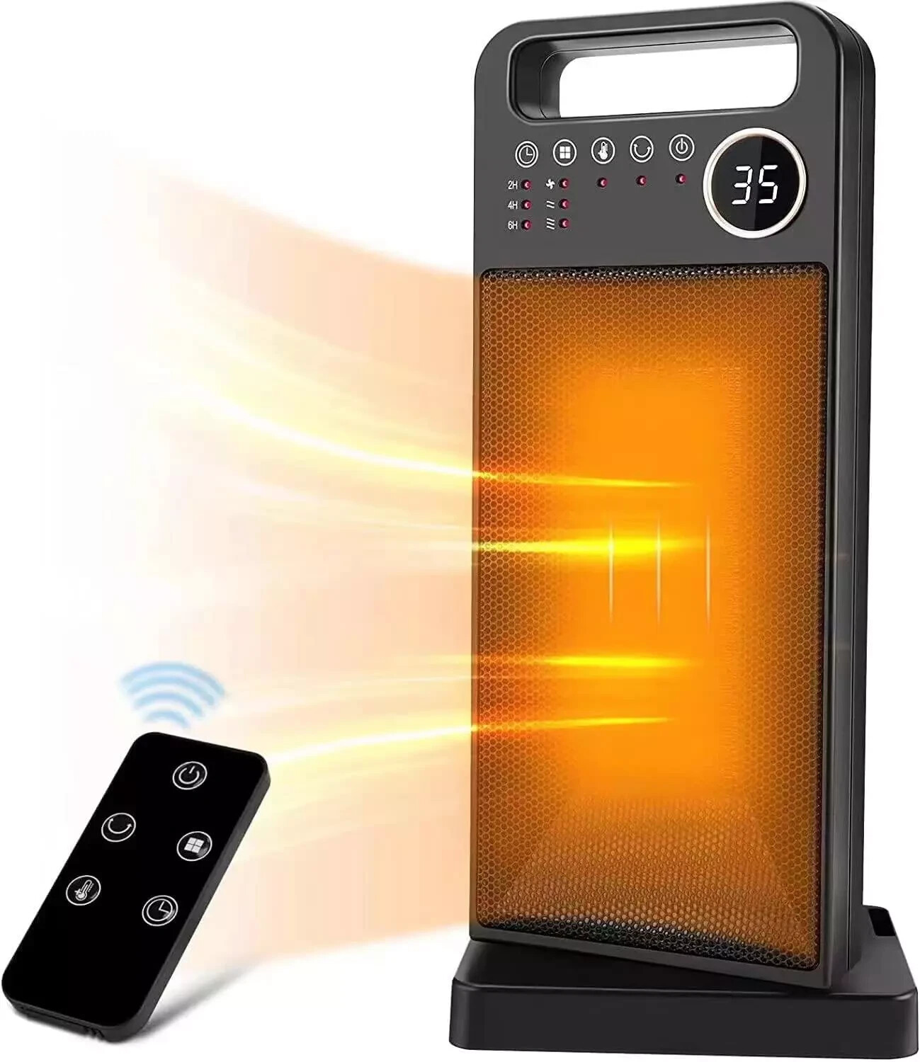 Stufetta Elettrica,2000W Termoventilatore, Riscaldamento a 3 Velocità