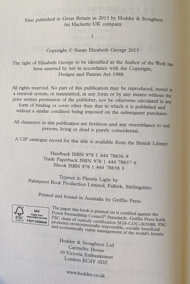 A Banquet Of Consequences By Elizabeth George Inspector Lynley Paperback Book - image 4 of 4