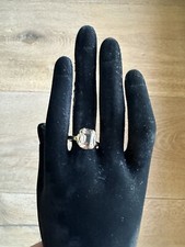 14k Rose Gold Natural Faceted Smoky Quartz Cocktail Ring Sz 8