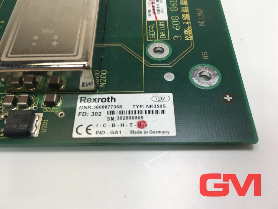 Rexroth Netzwerkkoppler MRN 3608877368 Typ: NK350S network coupler FD: 302 Unit - Bild 2 von 4