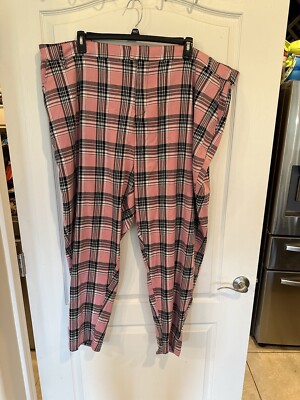 Hot Topic Women's pink Plaid Pants Plus size goth punk