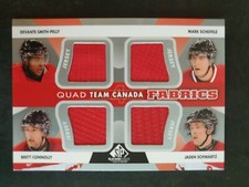 2012-13 SP Game Used Authentic Fabrics Team Canada Quads #C37 Mark Scheifele etc