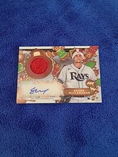 2023 Topps Holiday Auto Relic Santa Hat Shane McClanahan Rays RARE  1:8,798