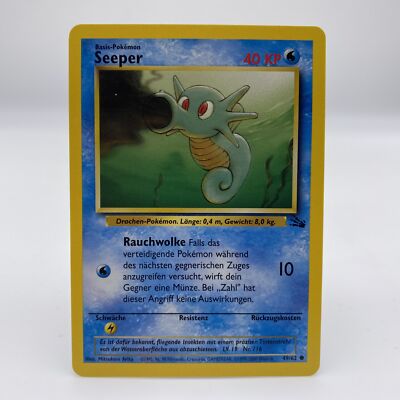 Pokémon Seeper 49/62 DE Common Fossil 1999