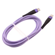 For iPhone 16/Pro/Max/Plus - Type-C to USB-C Purple 6ft PD Cable Long Charger