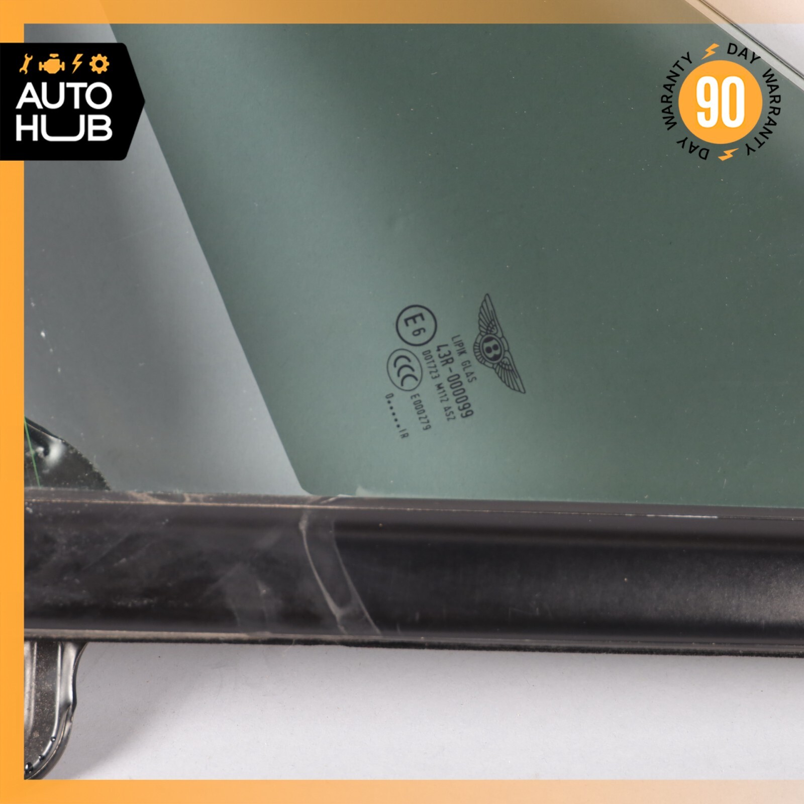 07-11 Bentley Continental GTC Front Left Side Door Vent Window Glass OEM 59k