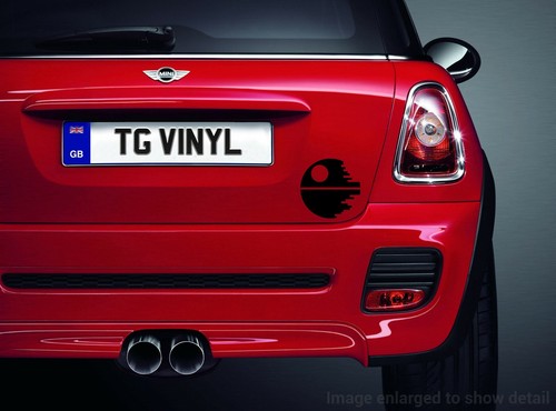 6 Zoll DEATH STAR Vinyl Aufkleber Aufkleber Auto Fenster Laptop Star Wars Darth Yoda R2D2 - Bild 3 von 24