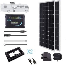 Renogy 200W Solar Panel Kit 12V w/ 30A LCD Battery Charge Controller Mono RV Van