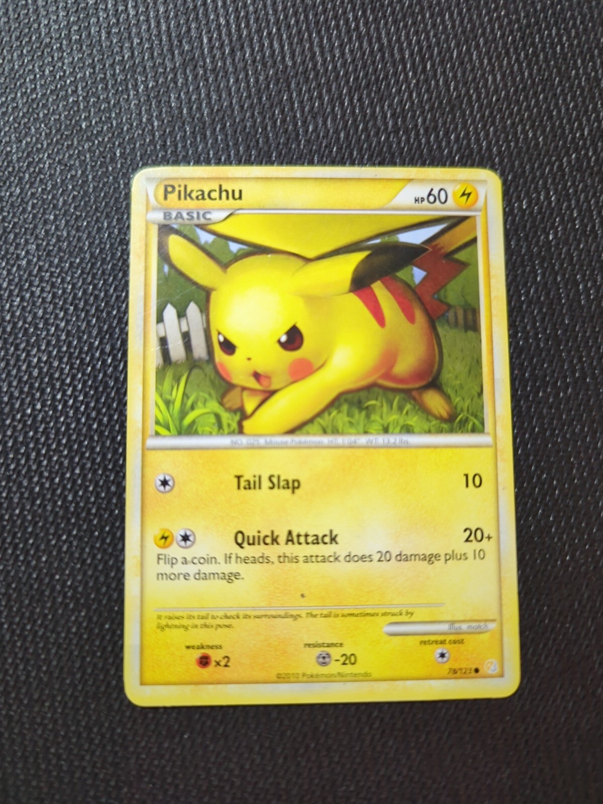 Pokémon TCG Pikachu Heartgold Soulsilver 78 Regular Common NM