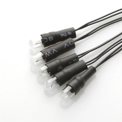 5 x 8V 60mA / Lamp Lampe / für Pioneer Marantz uA / T1 ¼ 1/4 T1.25 / 4mm + Kabel