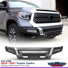 Heavy Duty Front Bumper Assembly For 2014-2021 Toyota Tundra W2led2d-rings