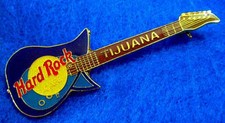 TIJUANA MEXICO 2 TONE BLUE TOKAI TALBO ENAMEL GUITAR Hard Rock Cafe PIN