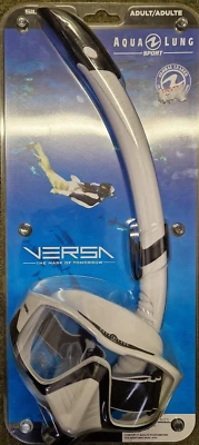 Aqua Lung Versa Weiß,Schnorchelset, Tauchset, Brille, Schnorchel, L, NEU/OVP
