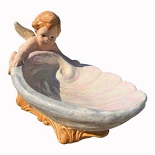 Vintage Ceramic Sea Shell Trinket Soap Dish C...