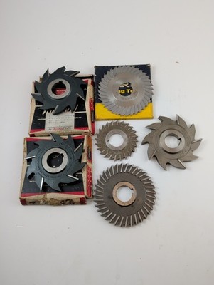 USA Made 1'' Arbor Hole Side Mill Cutter Lot HSS 3'' 4'' Horizontal Milling