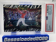 2025 Panini Select - Diamond Level James Wood #289 Zebra Prizm (RC) Nationals