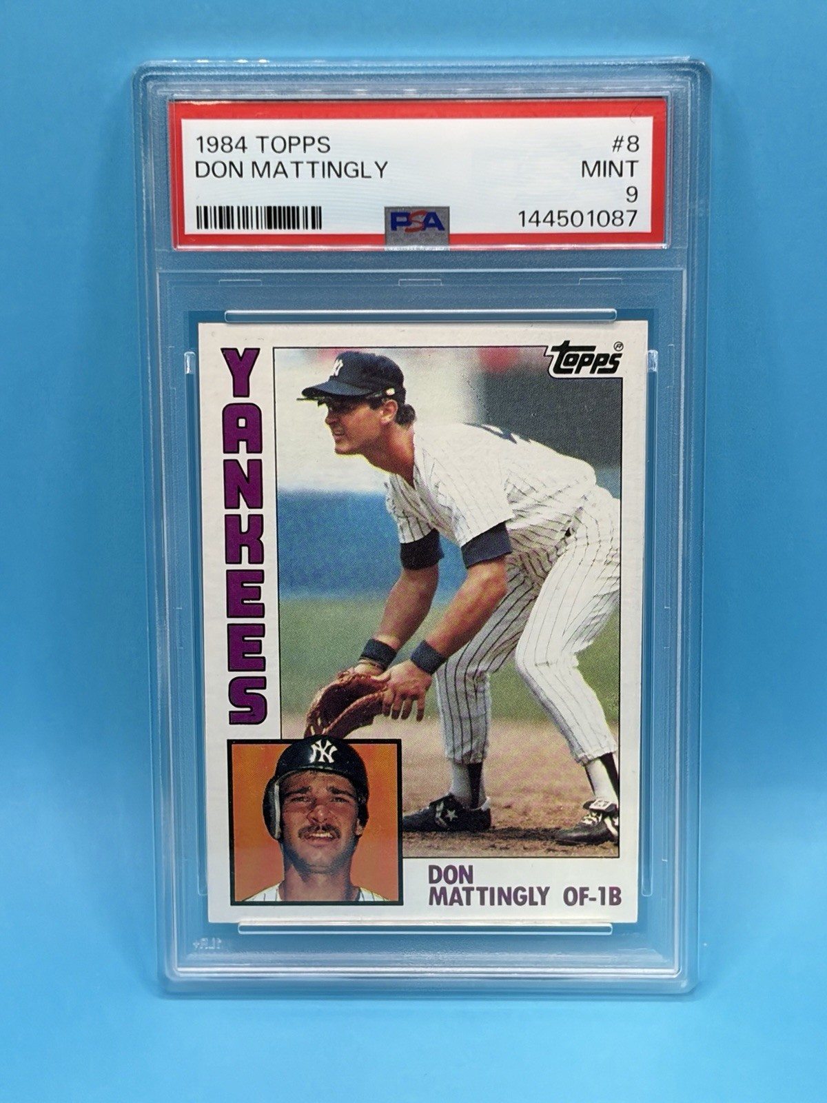 1984 Topps #8 Don Mattingly Rookie Card PSA 9 MINT (Just Graded!) Centered!