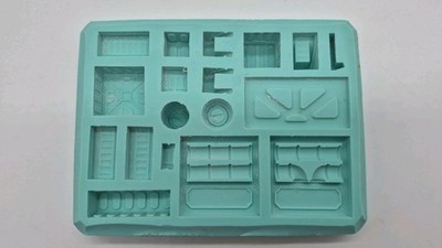 Hirst Arts D&D Zwergenschmiede Gießform Frachtraum Zubehör Blöcke Diorama #302