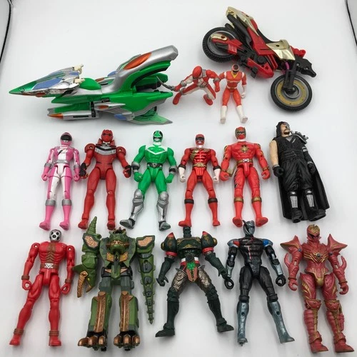 VTG Early 00’s MIGHTY MORPHIN POWER RANGERS ACTION FIGURES 15Pc. Lot, Some RARE!