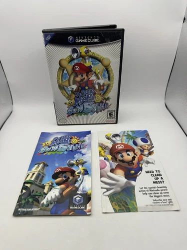 Super Mario Sunshine (GameCube) Cover Art Manual Insert Only NO GAME