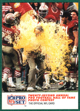 George Seifert - 1990 Pro Set #795 - 49ers Hall of Fame Photo Contest Football