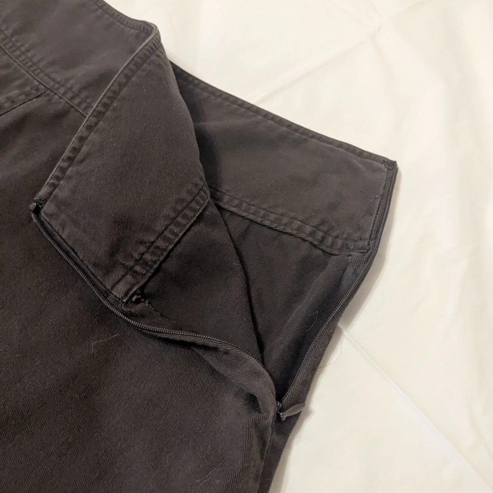 Saia feminina JM Collection marrom escuro linha A 100% algodão tamanho 10 - Imagem 3 de 4