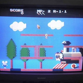 Used Mappy Land Famicom Software Retro FV178