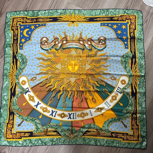 Herm S Hermes Scarf Silk Carré90 Sun