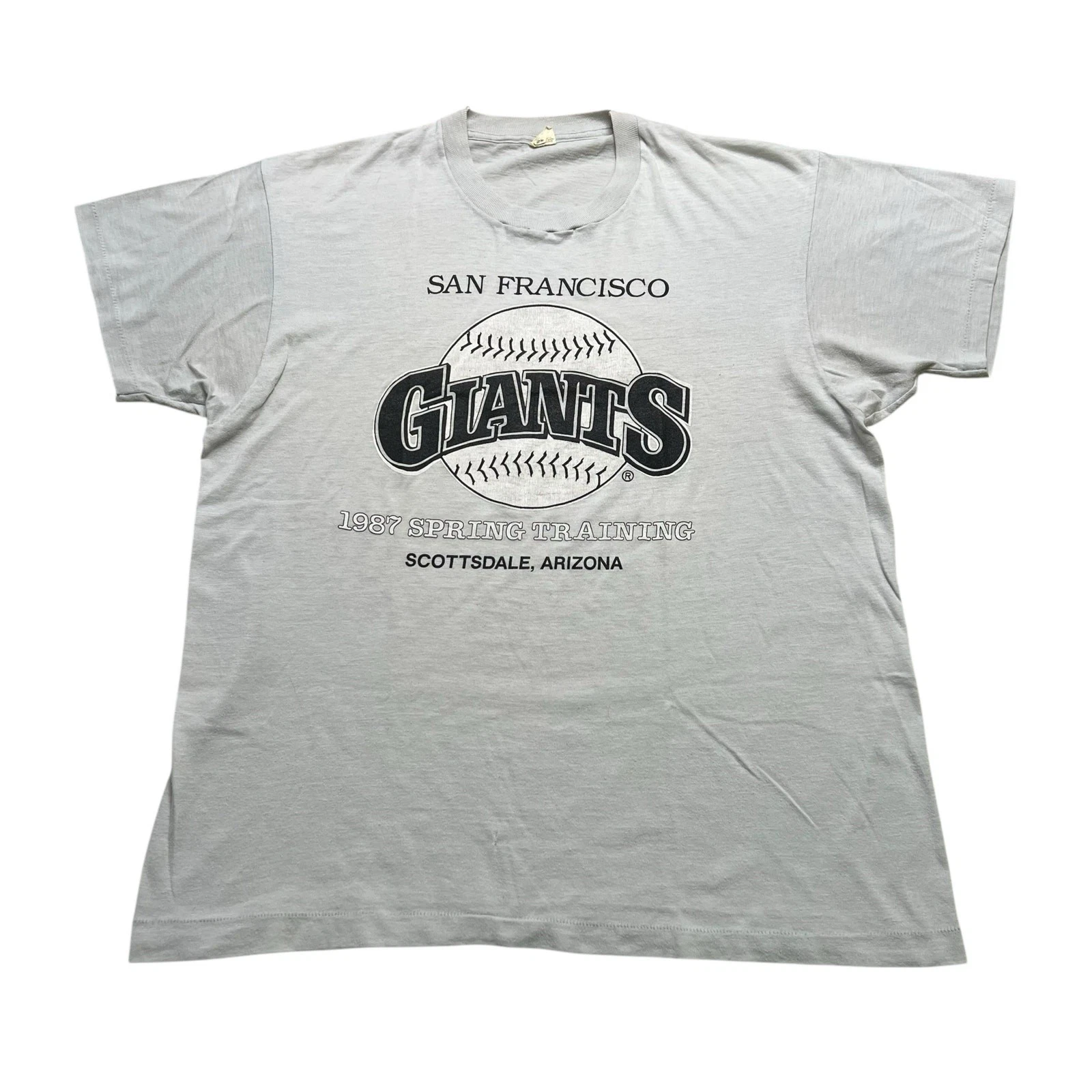 Vintage 1987 San Francisco Giants Spring Training T-Shirt Scottsdale AZ USA XL
