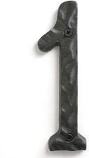 House Numbers for Outside, 5.5 Inch Black Address Numbers for House - Number 1 -