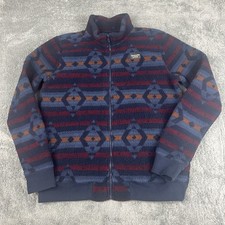 Abercrombie Kids Boys Full Zip Fleece Jacket Aztec Geometric Pattern 15/16
