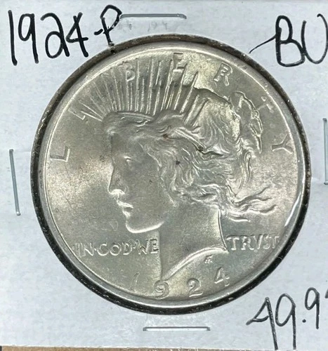 1924-P PEACE SILVER DOLLAR ~ BU ~BEAUTIFUL COIN~