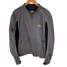 HARLEY-DAVIDSON Riding Jacket Mens 2XL Vintage Body Armor Mesh Milwaukee Chapter