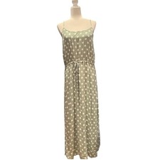 Forever 21 Green Dress Polka Dot Sundress Cottagecore Women's Size M Summer