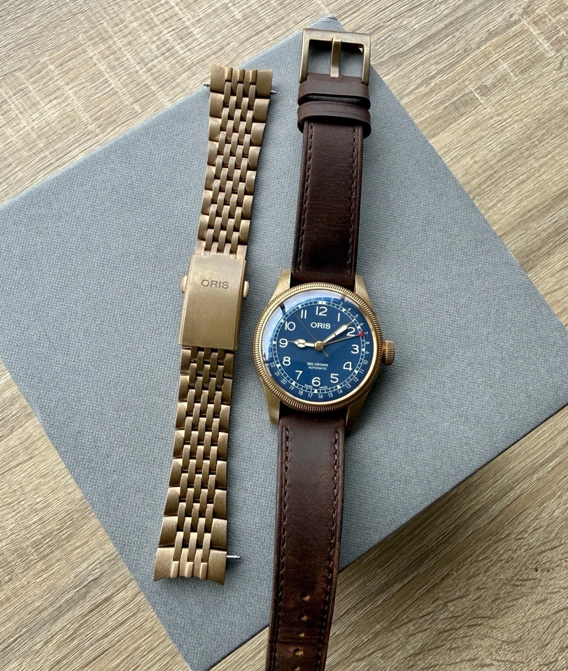 ORIS BIG CROWN 40MM 01 754 7741 3165-07 8 20 01 bronze mens automatic Watch - image 4 of 4