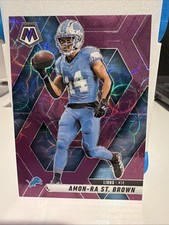2025 Panini Mosaic - Amon-Ra St. Brown #2 Purple Scope Prizm