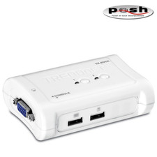 TRENDnet TK-207K 2-Port USB KVM Switch Kit with Cables   Brand New  Lot of 3 
