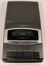 Vintage Optimus Model CTR-111 Radio Shack Portable Cassette Recorder Tested