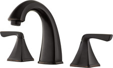 Selia Bathroom Sink Faucet, 8-Inch Widespread, 2-Handle, 3-Hole, Tuscan Bronze