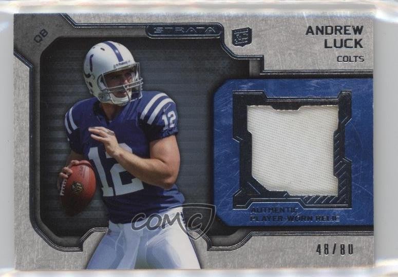 Andrew Luck Topps Strata Rookie Relics #RRAL Jersey Patch